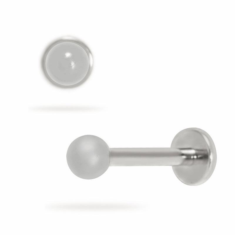 Titanium Internally Threaded Ball Flatback Stud